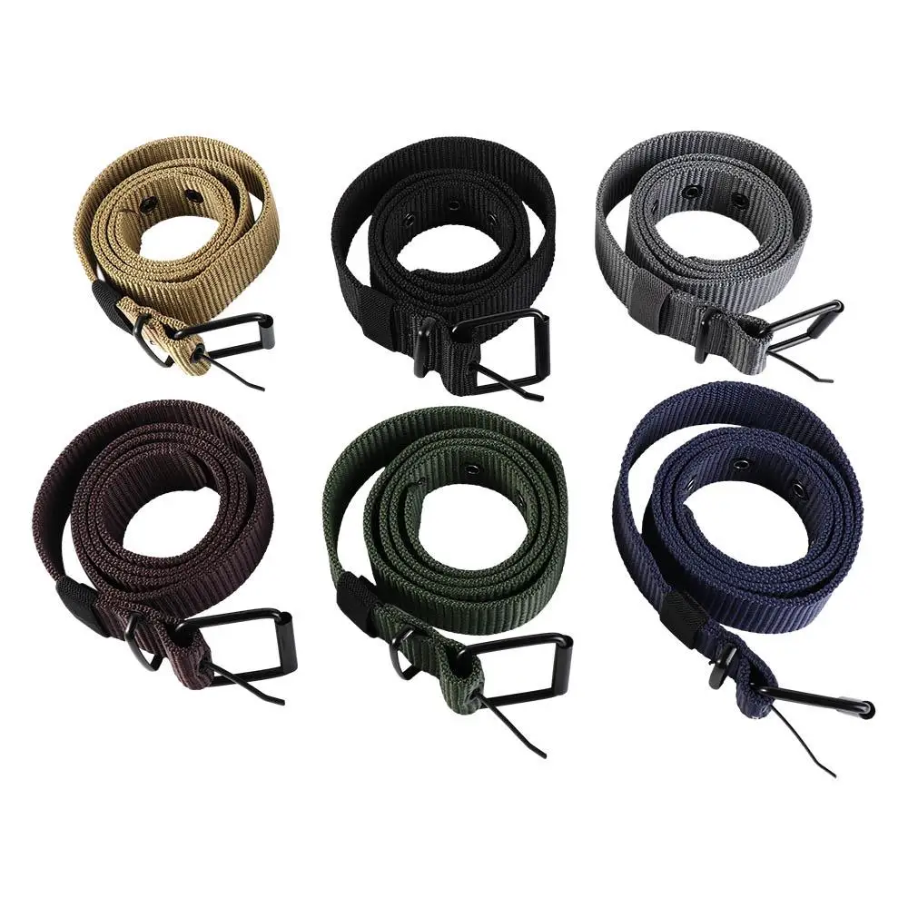 

Dresses Retro Belt Accessories Hollow Youth Alloy Pin Buckle Man Waistbands Canvas Waist Belts Nylon Korean Waist Strap