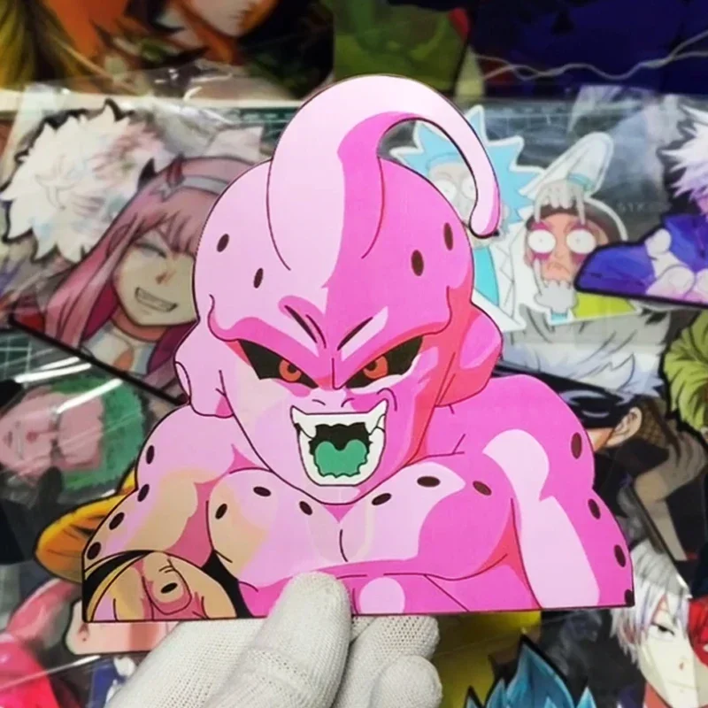 DRAGON BALL NARUTO Anime 3D Lenticular Sticker Goku Vegeta Waterproof Decals for Car Refrigerator Skateboard Etc kids Gifts cartoon stickers