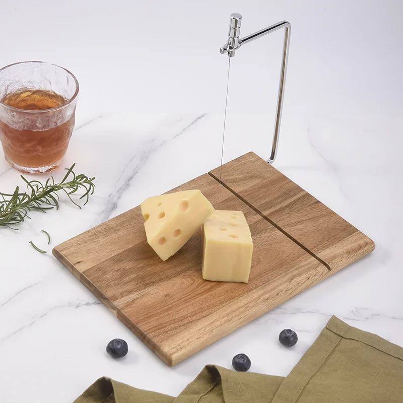 CheeseSlicerWoodenCheeseCutterCheeseSlicerBoardwithStainless