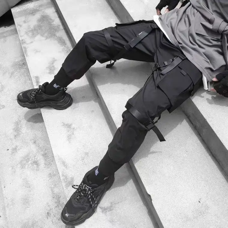 racer jacket GODLIKEU Mens Pants Tactical Cargo Casual Fashion Skinny Elastic Waist Harem Jogging Running Trousers leather racer jacket