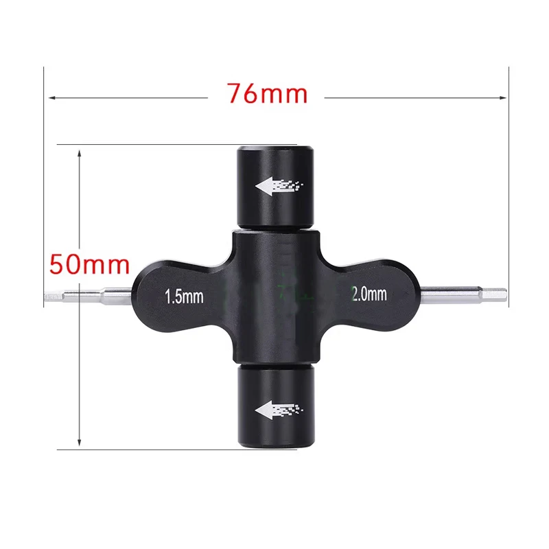 Clé à écrou M3 M5 pour moteur d'hélice drone FPV Racing, outil métallique avec trou central.