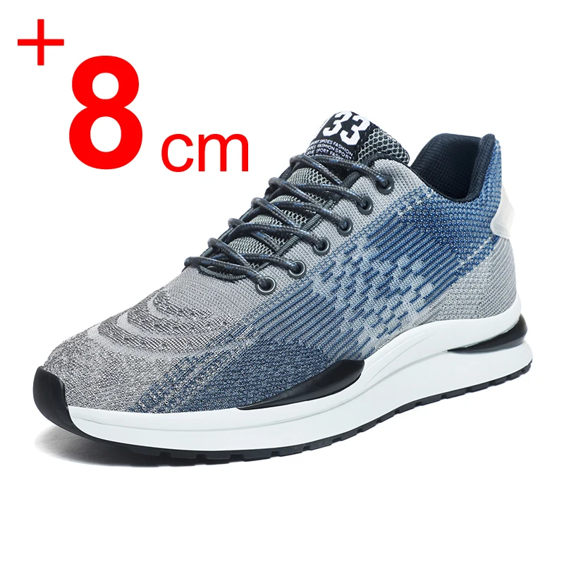 2025 Men Heightening Shoes Elevator Shoes Hidden 6CM Height Increase Shoes For Male Casual Breathable Sports Sneakers Taller Men 1