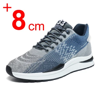 2025 Men Heightening Shoes Elevator Shoes Hidden 6CM Height Increase Shoes For Male Casual Breathable Sports Sneakers Taller Men 1