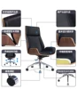 Genuine Leather Office Chair Armless 5