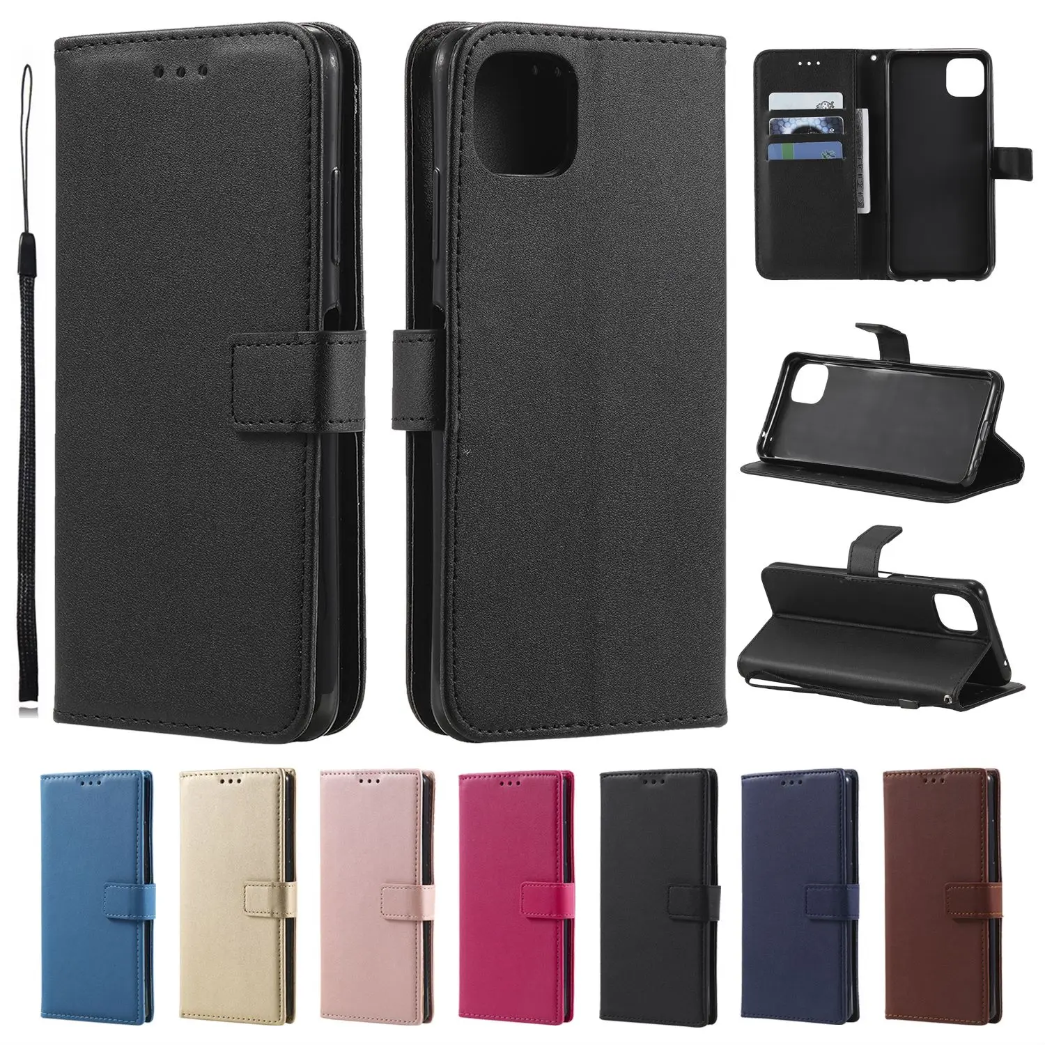 samsung cases cute Wallet Phone Case For Samsung Galaxy A42 A02S M02S A32 A52 A3 A5 A8 A20 A30 M10S A40 A70 A50 A30S A50S S10 Leather Phone Cases kawaii samsung cases