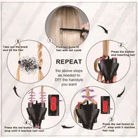 Machine à tresser les cheveux électrique, outil de coiffure rapide, outil de coiffure 4