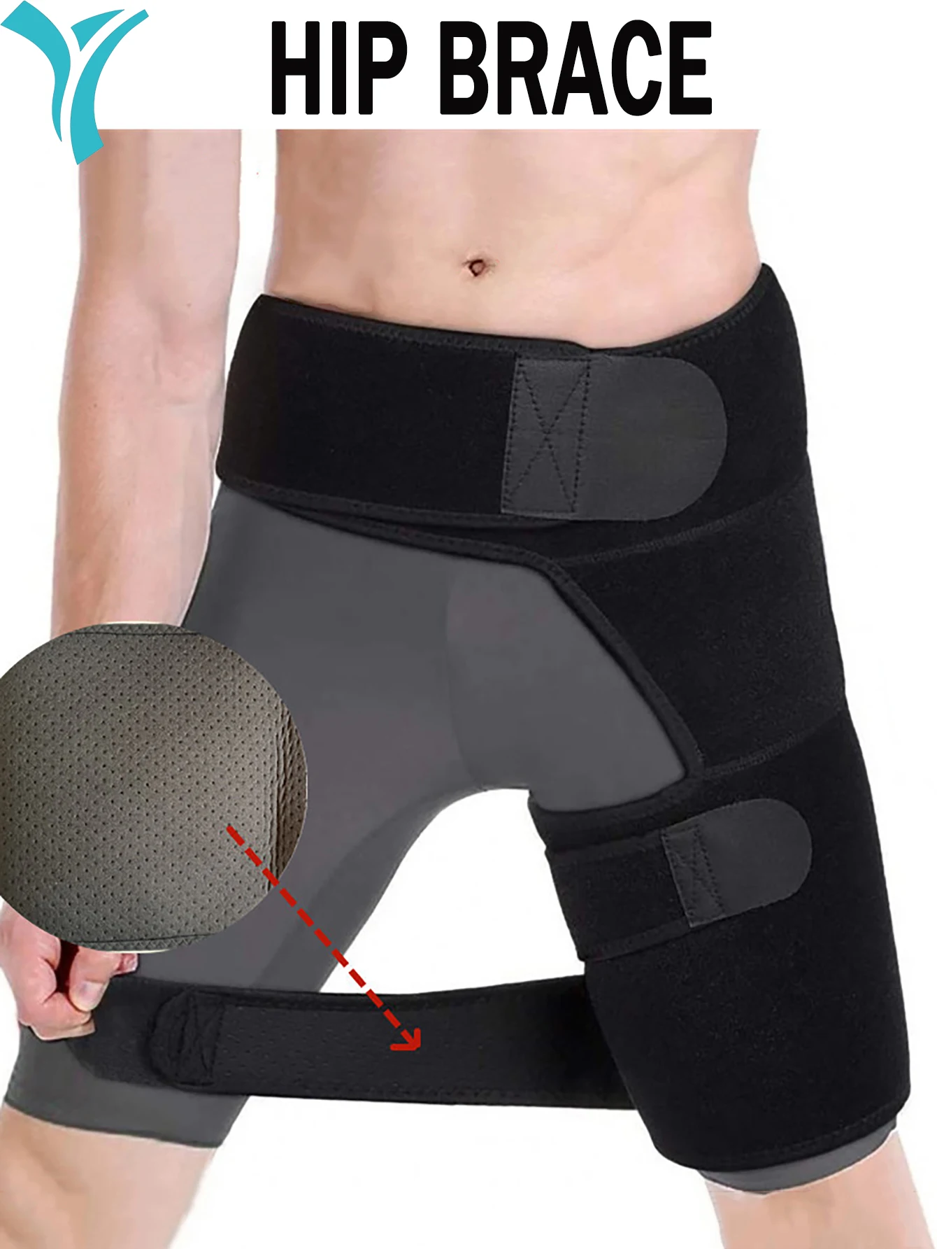 Faja Para Cadera Ortho-Wrap Para Alivio Del Dolor De Ciática: Faja De Soporte Unisex Con Material Transpirable, Diseño Antideslizante Y Ajuste Universal - Foto 11