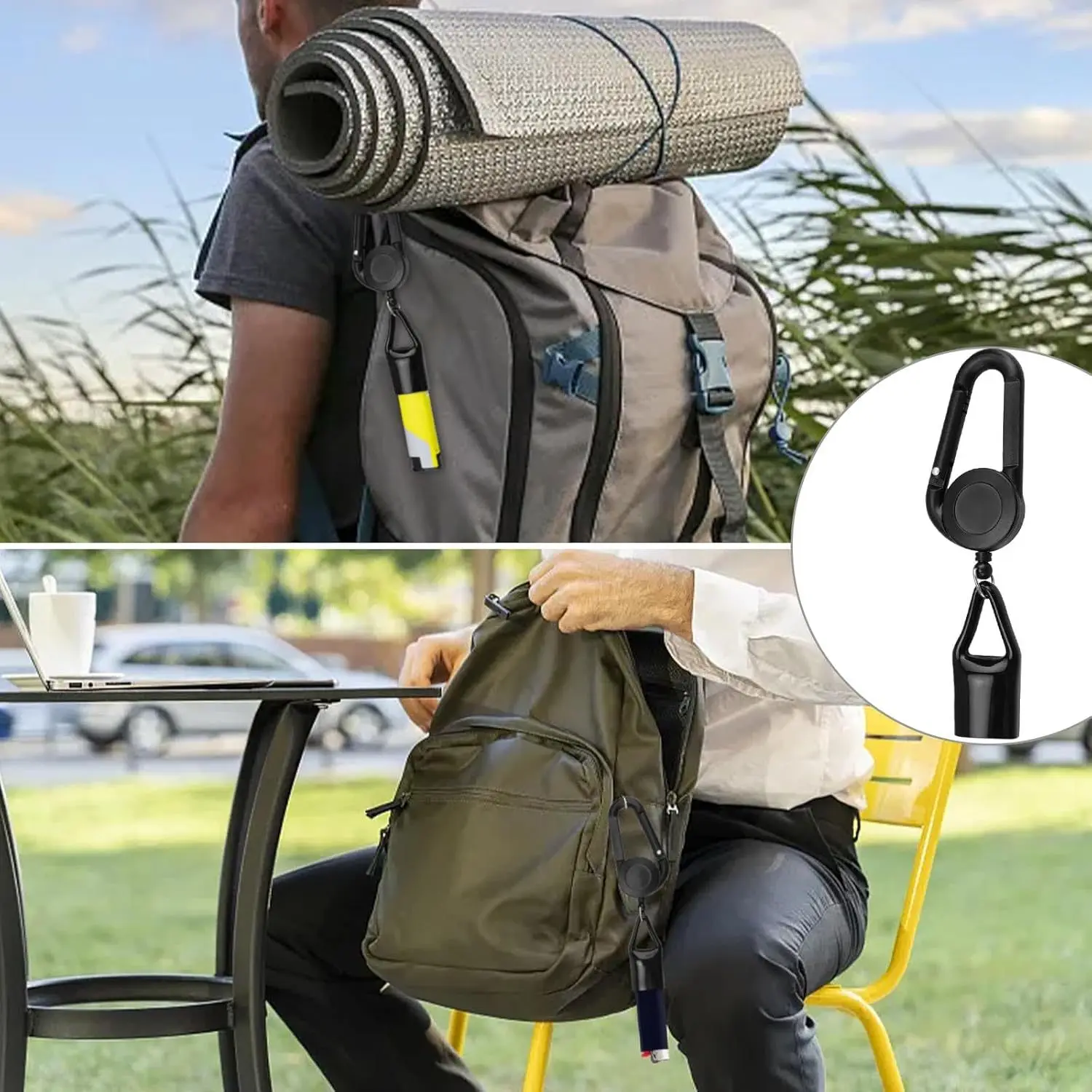 Tragbare, erweiterbare Feuerzeug-Schlüsselanhänger-Tasche mit O-Ring-Schutz und leicht zu ziehender Schnalle – Unser Reise- und Camping-Werkzeug – Detail 7