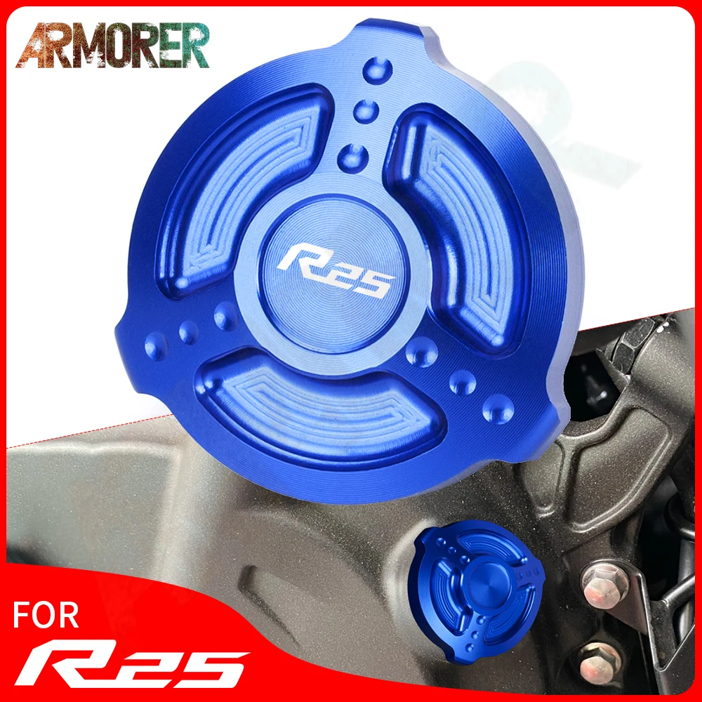 

Motorcycle Accessories For YAMAHA YZF R25 YZFR25 YZF-R25 Crankcase Cap Engine Oil Filler Screw Cover Plug 2015 - 2022 2020 2021