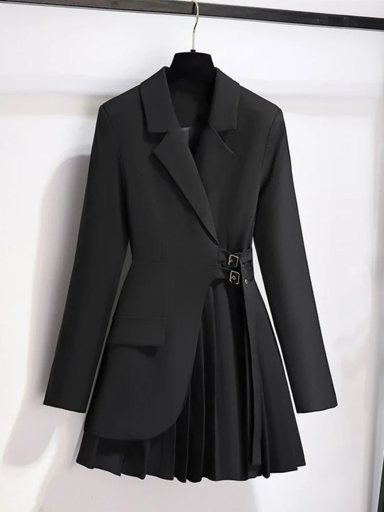 Two Piece Set Women Long Sleeve Irregularity Coat Slit Solid Color Pants Women Suits Office Sets Elegance New In Matching Sets