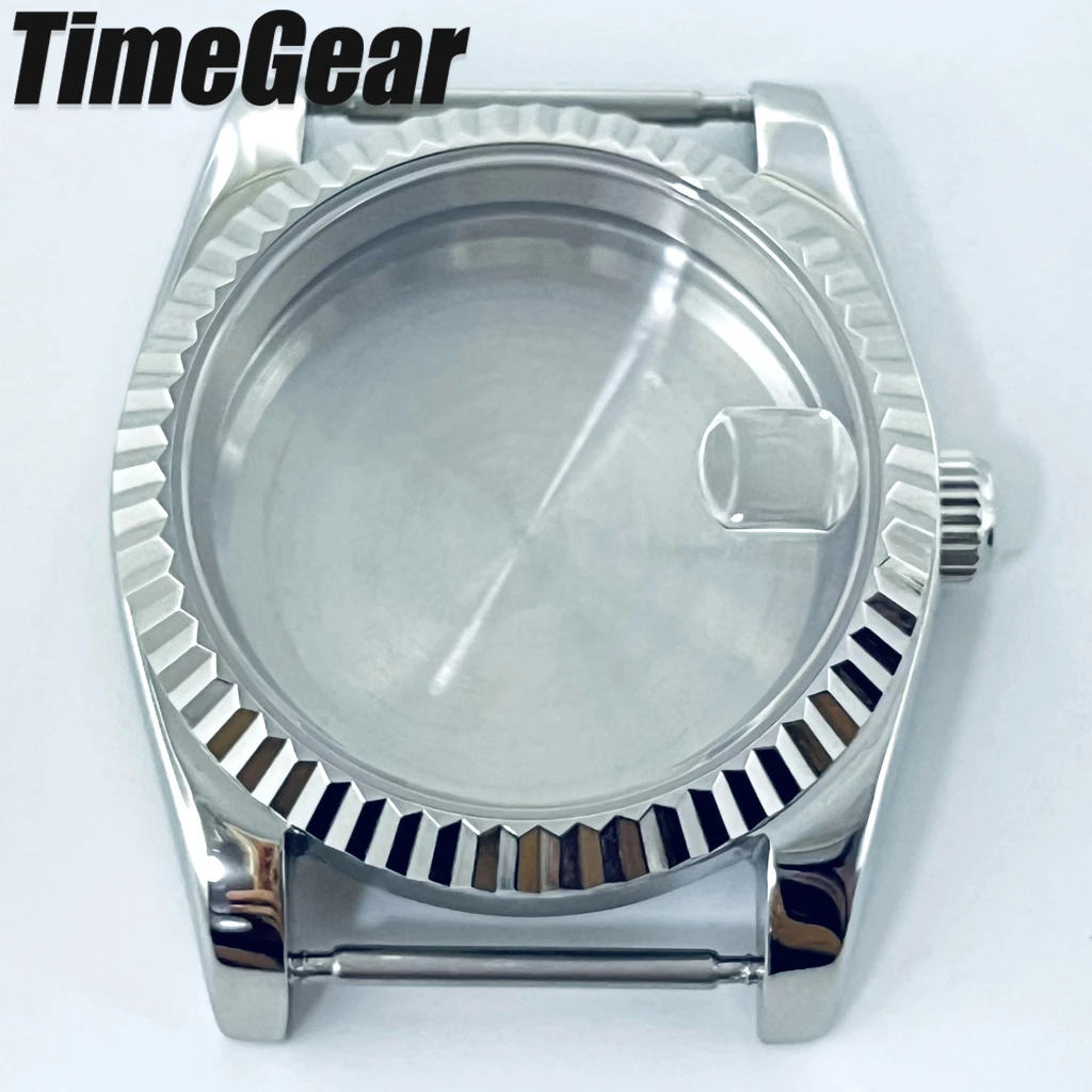 Silver Gold Rose Presidential Watch Case with Bracelet - 36mm/40mm
