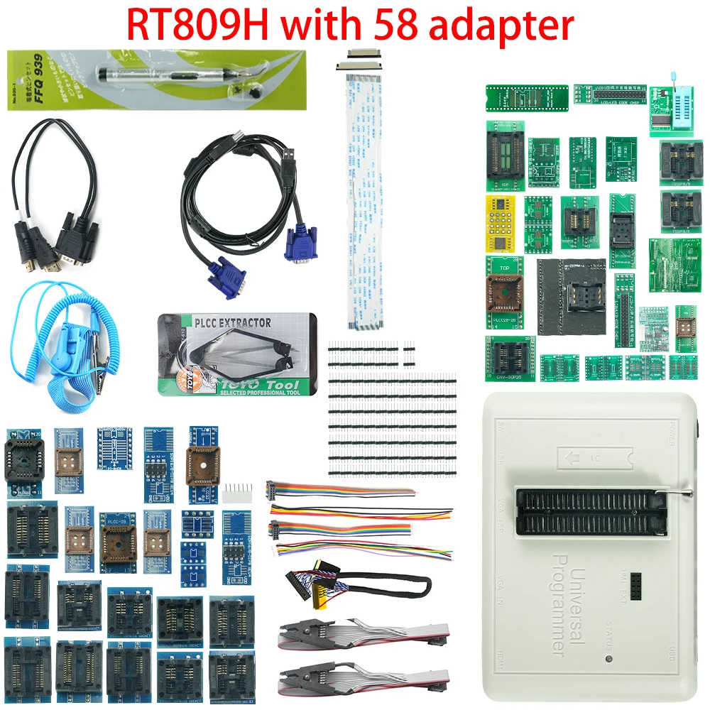 programador-universal-rt809h-emmc-nand-flash-58-iterms-con-cables-mejor