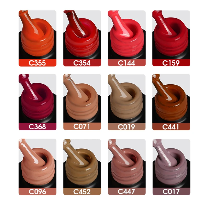 ROSALIND Gel Varnishes Hybrid Winter Pink Color Semi-permanent Enamel Nail Art Soak Off Top Base Coat Gel UV Nail Polish