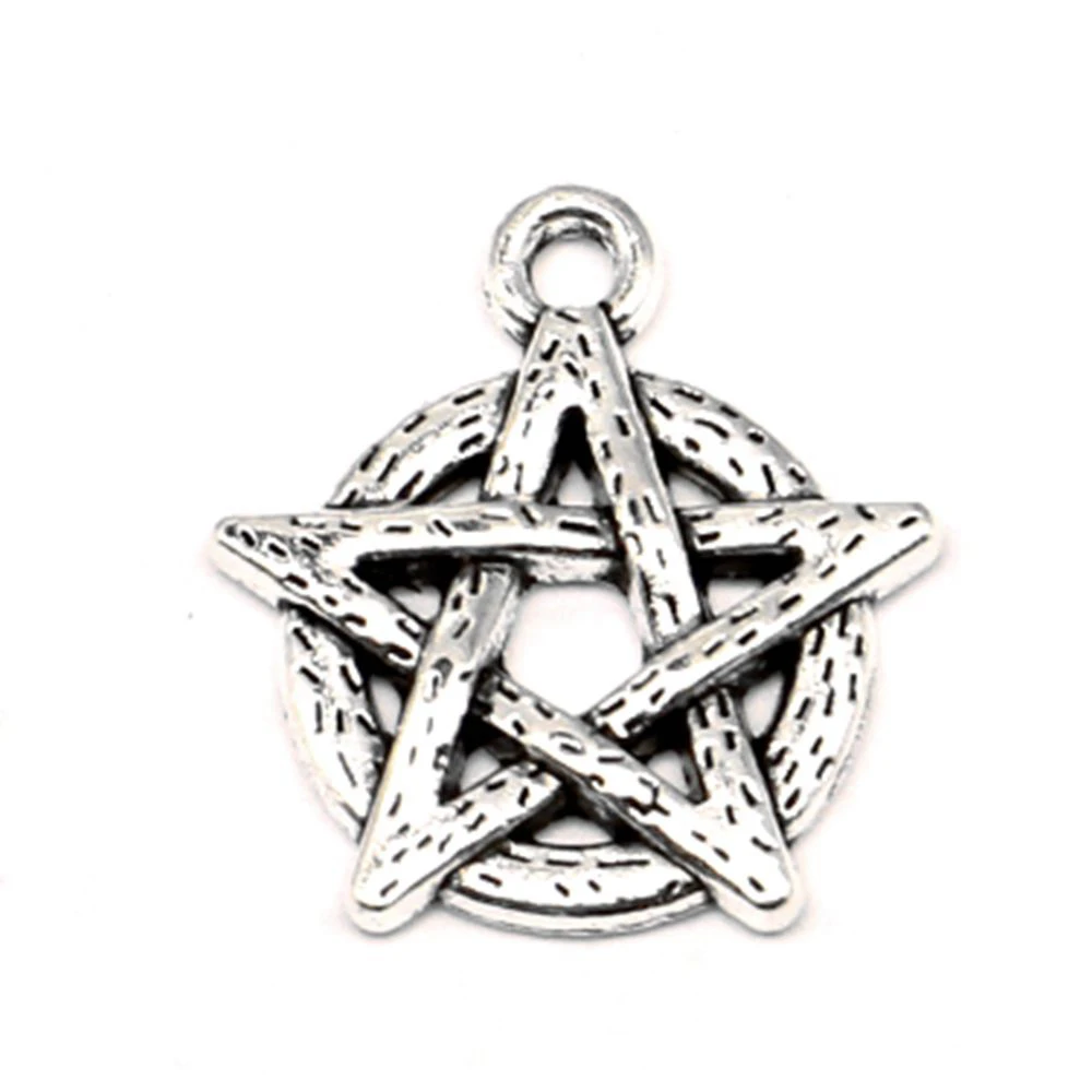 

10 pieces 18x20mm Pentagram charms Jewelry making best gift