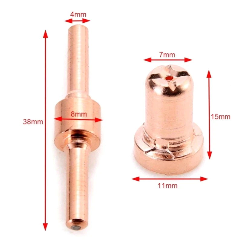 Extended PT-31 Cutting Torch Red Wire Consumables for LG40 40A Inverter Air Plasma Cutter Welding Machine