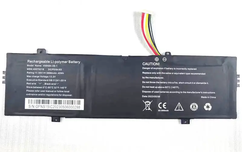 howtopfor Ersatz Akku 456484-3S für Medion E16401 E16402 E15303 E15407 15309 10Pins 10Lines 11.55V 3896MAh