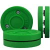 Green Biscuit Training Hockey Puck Plastic Training Puck Ice Hockey Puck for Street Hockey Training Accessory D5QD 3