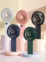 Ventilateur portatif USB Rechargeable, Mini ventilateur à affichage numérique, réglage à 5 vitesses, adapté aux voyages, au bureau et à la maison 1