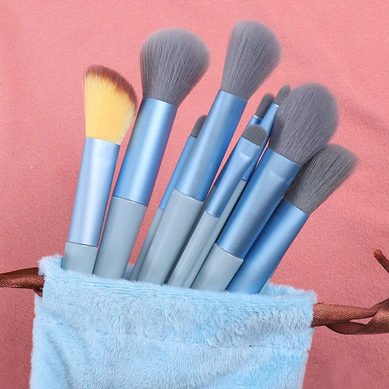 13pcs Makeup Brushes Set Eye Shadow Foundation Women Cosmetic Brush Eyeshadow Blush Beauty Soft Make Up Tools Bag 5