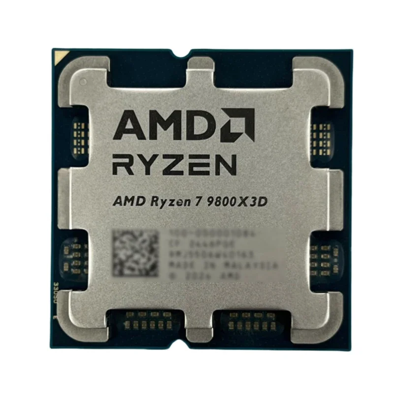 AMD 라이젠 7 9800X3D R7 9800X3D Zen5 4nm 8코어 16스레드 5.2GHz 96MB 3D V 캐시 언락 CPU DDR5 PCIe5 AM5 루즈 트레이 쿨러 미포함