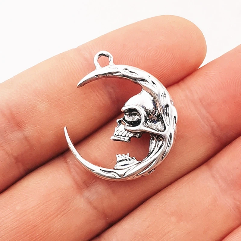 Gothic Charms Jewelry Making Skull Charms Jewelry Making 6pcs 27
