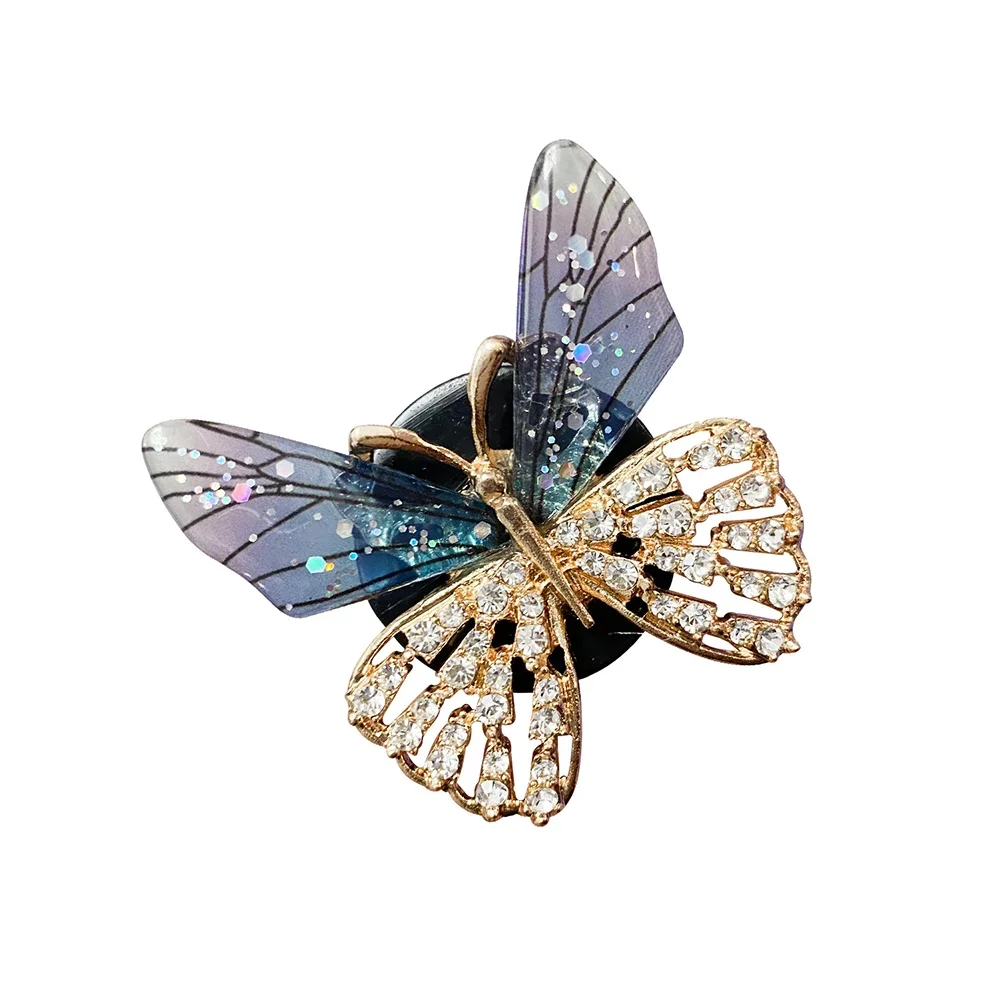 Shiny Rhinestone Dragonfly Car Air Freshener Clip