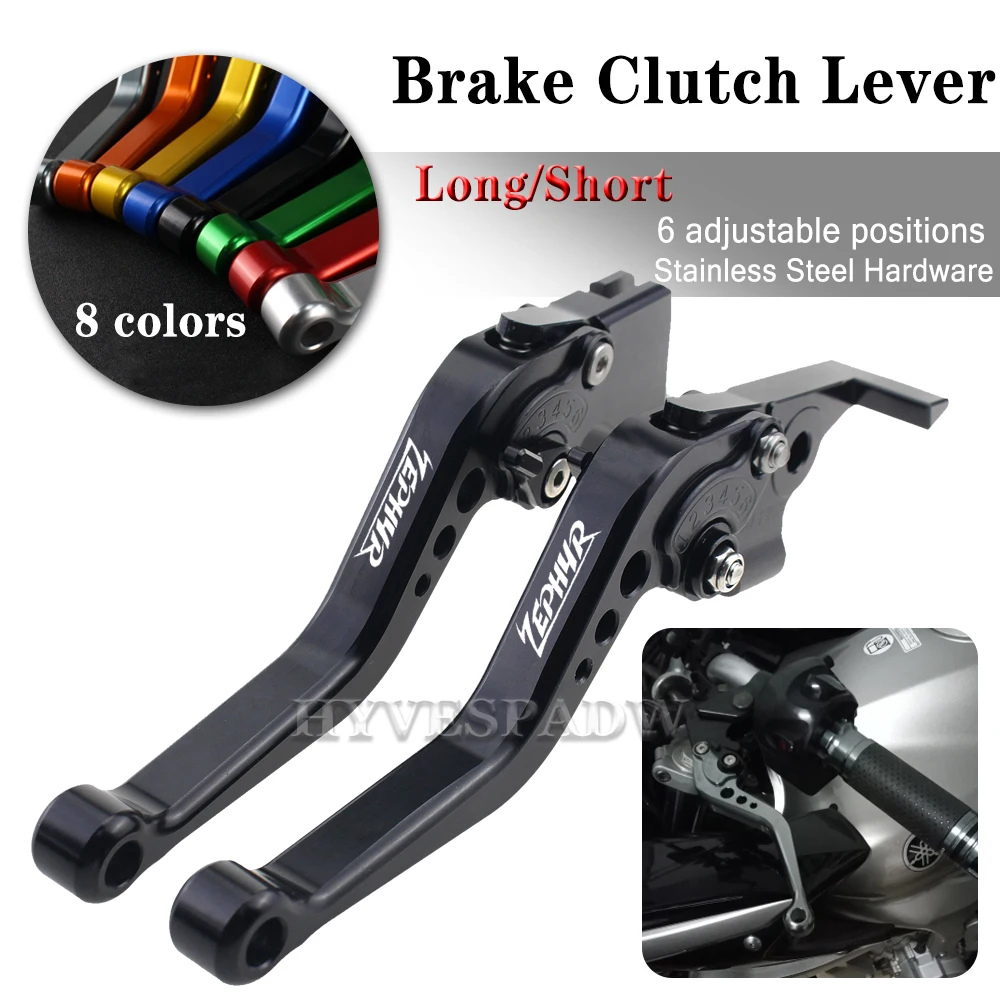 

Motorcycle CNC Adjustable Handles Lever Long / Short Brake Clutch Levers For Kawasaki ZR750 ZEPHYR 550 750 1100 1991 -1993