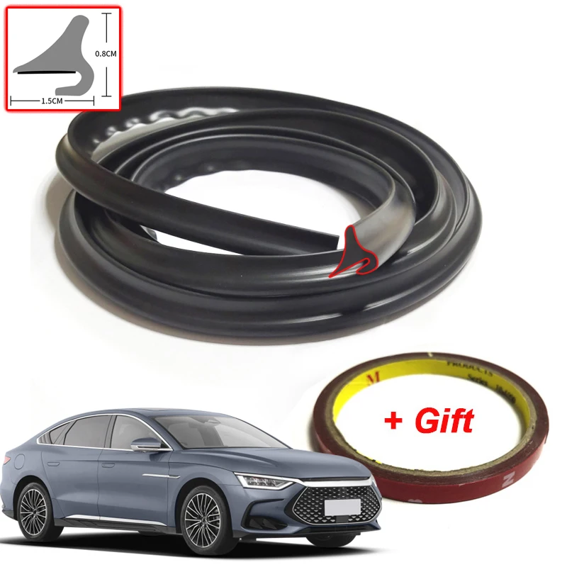 

For BYD HAN 2020-2022 Car Rubber Seal Strip Windshied Spoiler Filler Protect Edge Weatherstrip Strips Sticker Auto Accessories