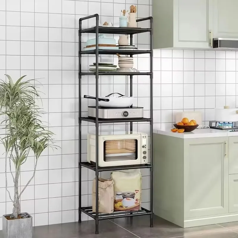 Storage Rack Floor Standing Bathroom Kitchen Storage Racks with Pulleys Household Organization Racks DIY Handmade Item wall shelves