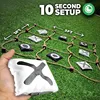 Giant Tic -Tac -Toe Outdoor Game Instant Setup, No Assembly Bean-Bag Toss Games Set,Giant -Yard Games For Adults 3