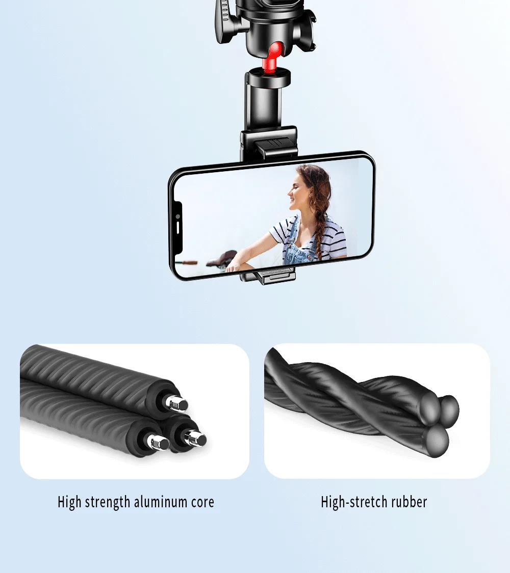 Wireless Bluetooth Selfie Stick for Smartphone Gopro Tripod for DSLR Camera with Octopus Legs for Xiaomi iPhone Huawei Samsung