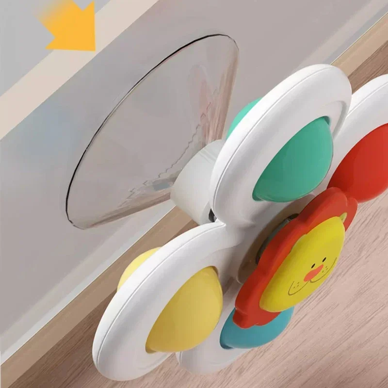 3PCS Suction Cup Spinner Toy Baby Bath Funny Game Educational Toys For Children Girls Boys Infant Sensory Stress Reliever Gift 6