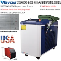 Handheld 2000W Raycus Laser Welder Fiber Laser Welder Relfar Wobble Head for Metal Weldings Cleaning Cutting Dual Pendulum Head 1