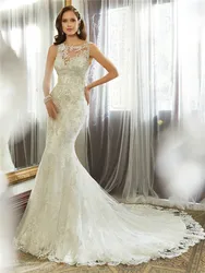 2018 Mermaid Real Image Vestido De Novia Casamento Lace Vintage bridal gown Off The Shoulder Mother Of The Bride Dresses