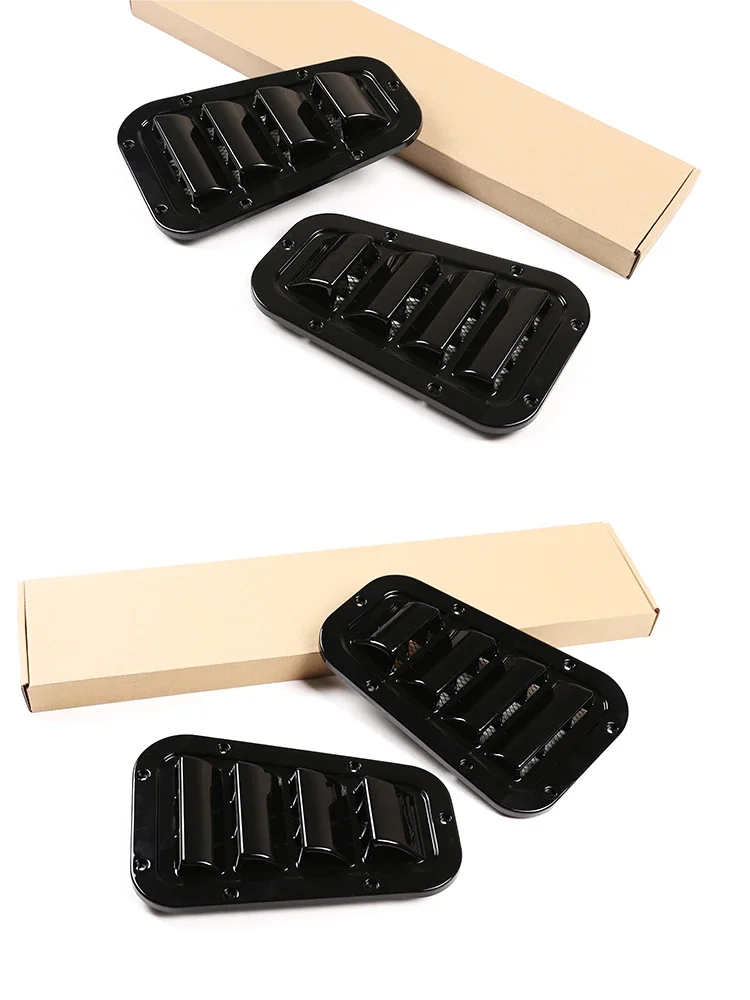 Für Land Rover Defender 2013-19 Frontmotor Motorhaube Lüftungs abdeckung Stahl Luft ansaug schaufel Luft auslass Schneedecke Autozubehör – Detail 8