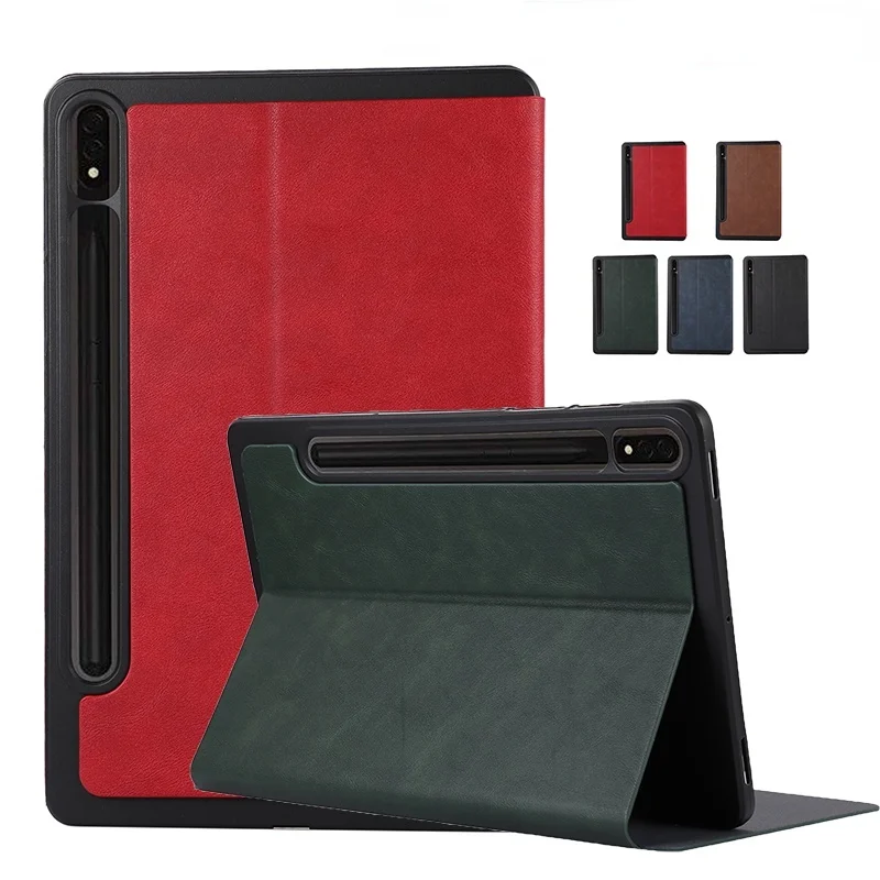 

For Samsung Galaxy S9 Plus 2023 S9 S8 S7 11 S7 FE S8 Plus S7 Plus 12.4 A8 10.5 S6 Lite 10.4 Stand Magnetic Smart Folio Cover
