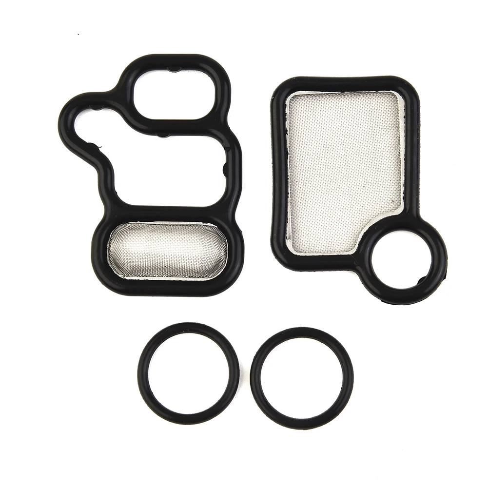 4pcs VTEC Solenoid Spool Valve Gasket Kit #15815RAAA02 For Honda For Civic Motorbike 2003-2007 Motorbike Solenoid Gasket aluminum gasket kits solenoid valve filter gasket