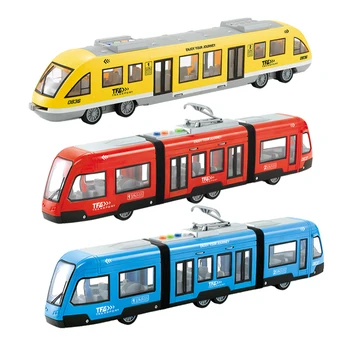 1:16 Diecast Train Model Exquisite Rust-Resistant High Speed Railway Model Children's Subway Toy City Train Gift For Boy B93 1