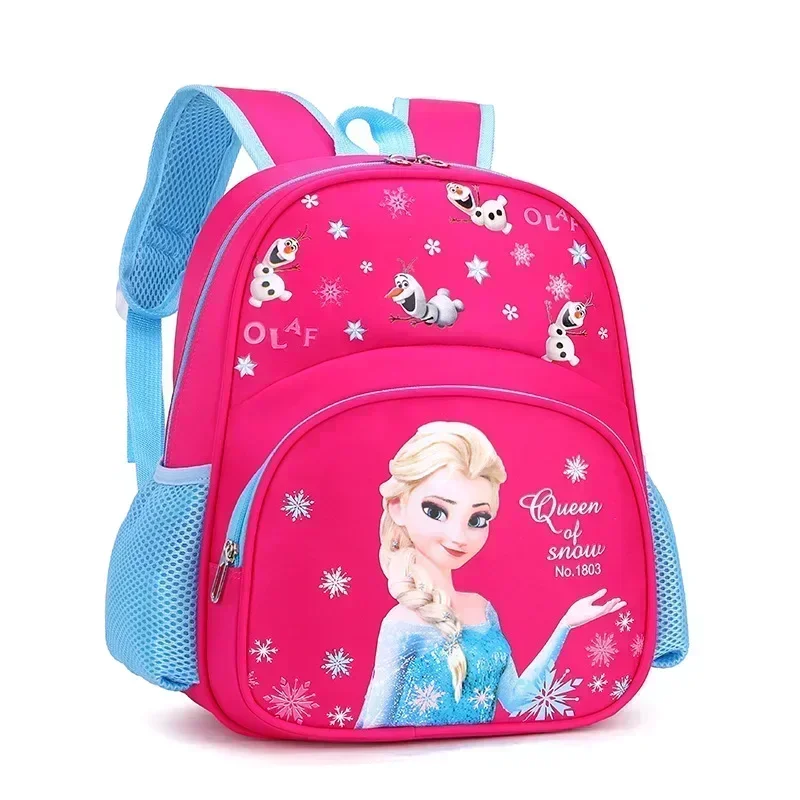 Disney Frozen Elsa New Kindergarten Schoolbag Cartoon Boys and Girls Backpack Cute Baby Schoolbag for Primary School Students 3