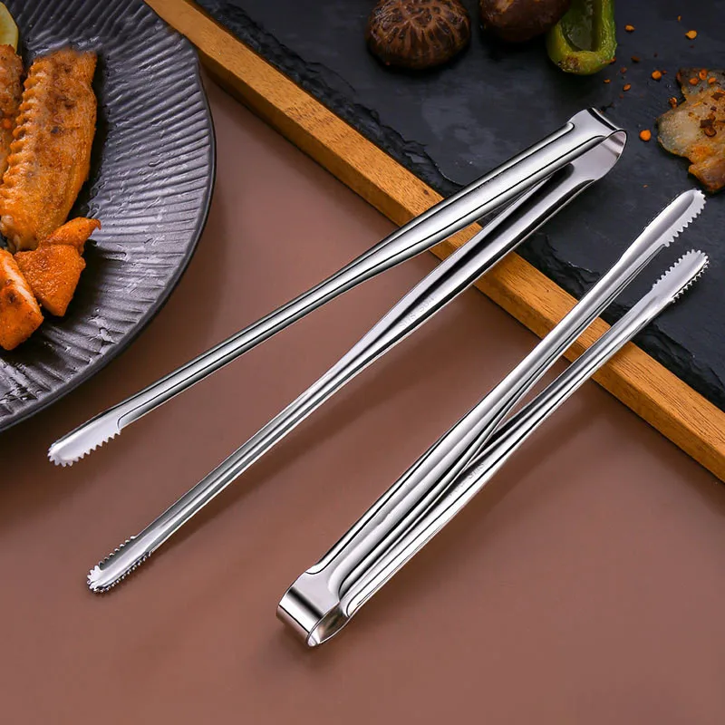Stainless Steel Grill Tongs Food 2