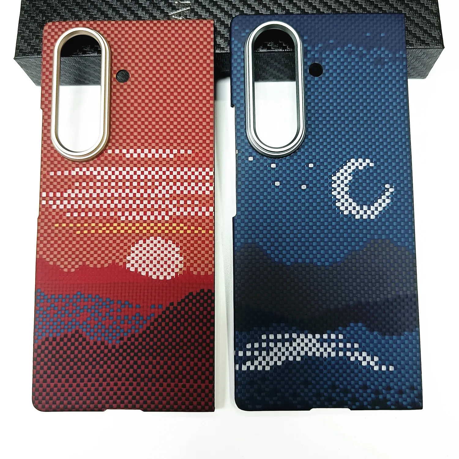 Premium Ultra Thin Aramid Carbon Fiber Shockproof Back Cover