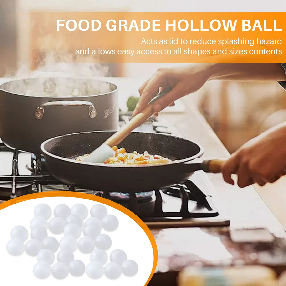 Sous Vide Cooking Balls BPA Free 20mm 250 Balls with Mesh Drying Bag for Anova Joule Cookers Water Bath Cooking and Sous Vide Co