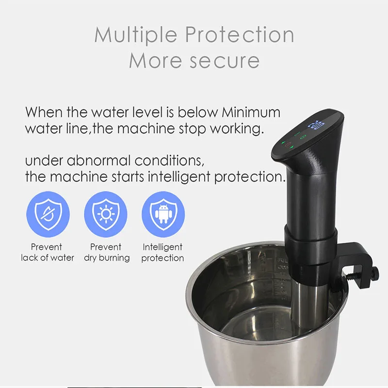 Sous Vide Precision Cooker 1100 Watts Immersion Circulator Temperature Time Control
