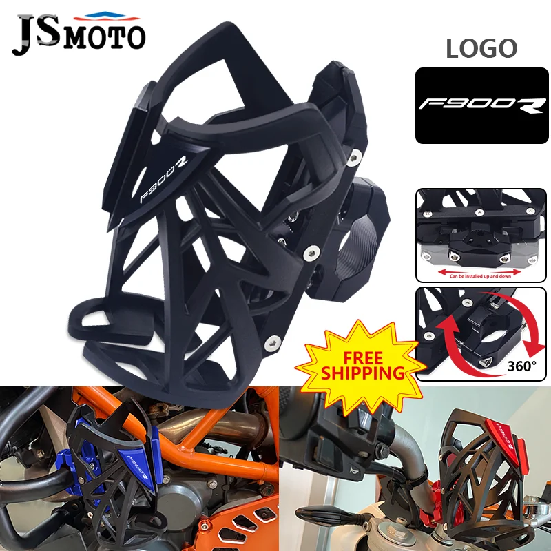 

For BMW F900R F900XR F 900R 900XR F900 R/XR CNC Beverage Water Bottle Bracket Cage Drink Cup Holder Stand Motorcycle Accessories