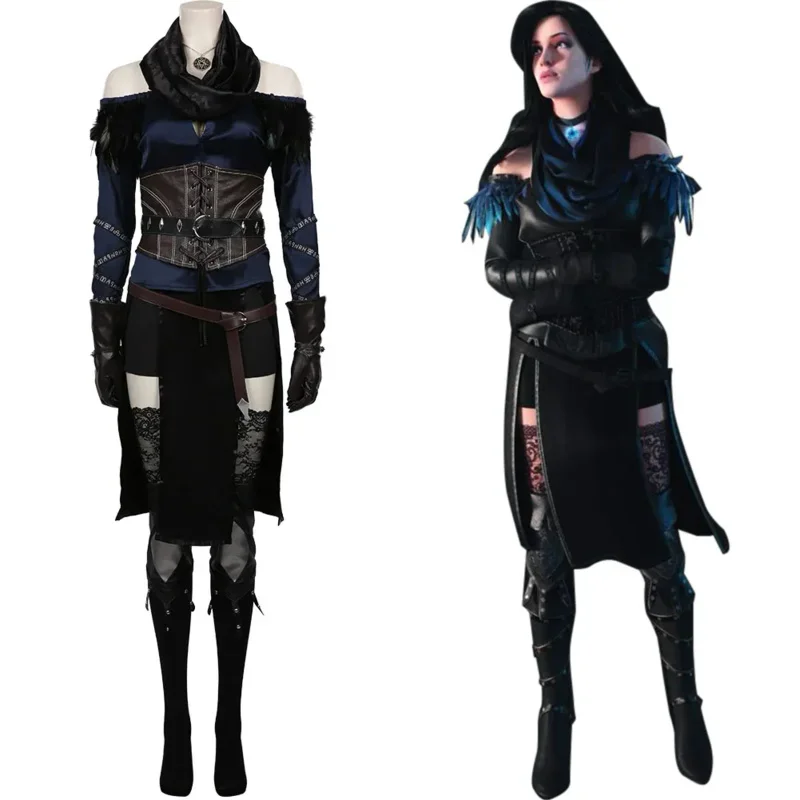 

Костюм для косплея Yennefer, топ, юбка, наряды, карнавальный костюм на Хэллоуин