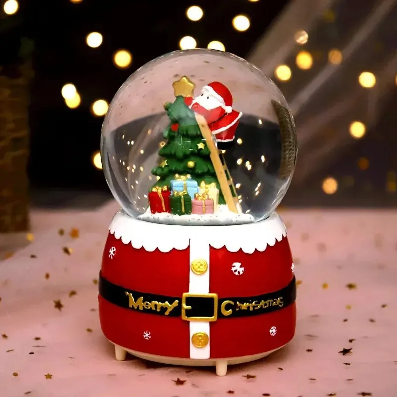 8ToneBoxMusicBoxOrnamentRotatingSnowflakeCreativeChildren