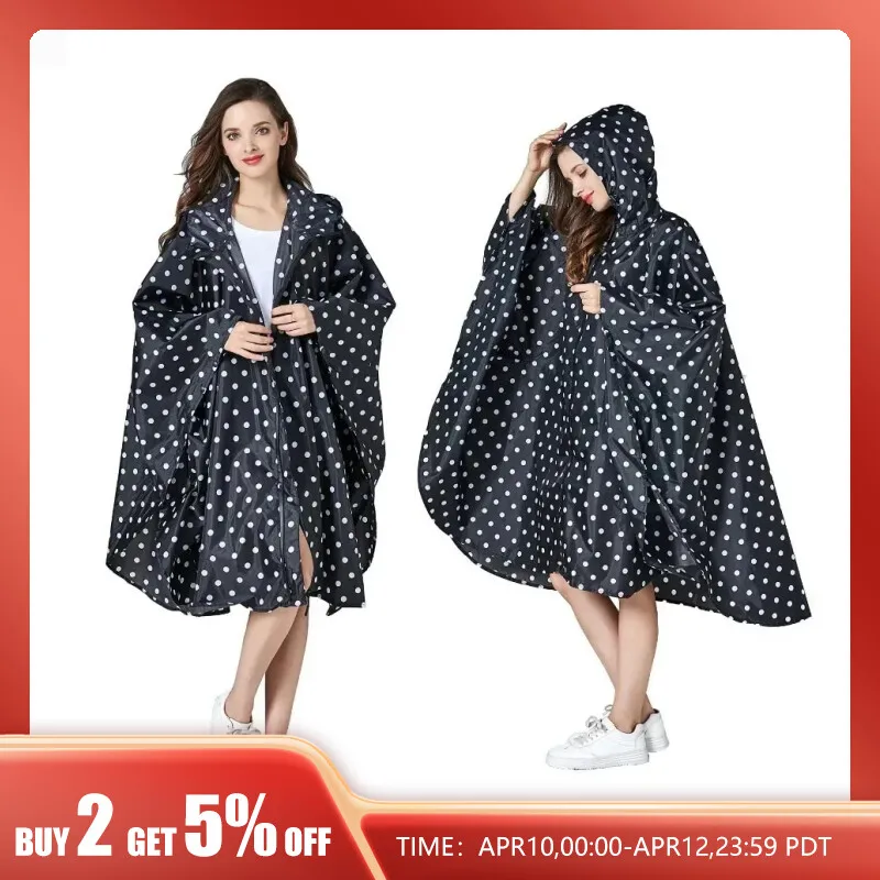 Manteau De Pluie Long Léger Oxford - Coupe-vent Respirant Avec Capuche Et Poches - Pour Randonnée, Camping, Plein Air
