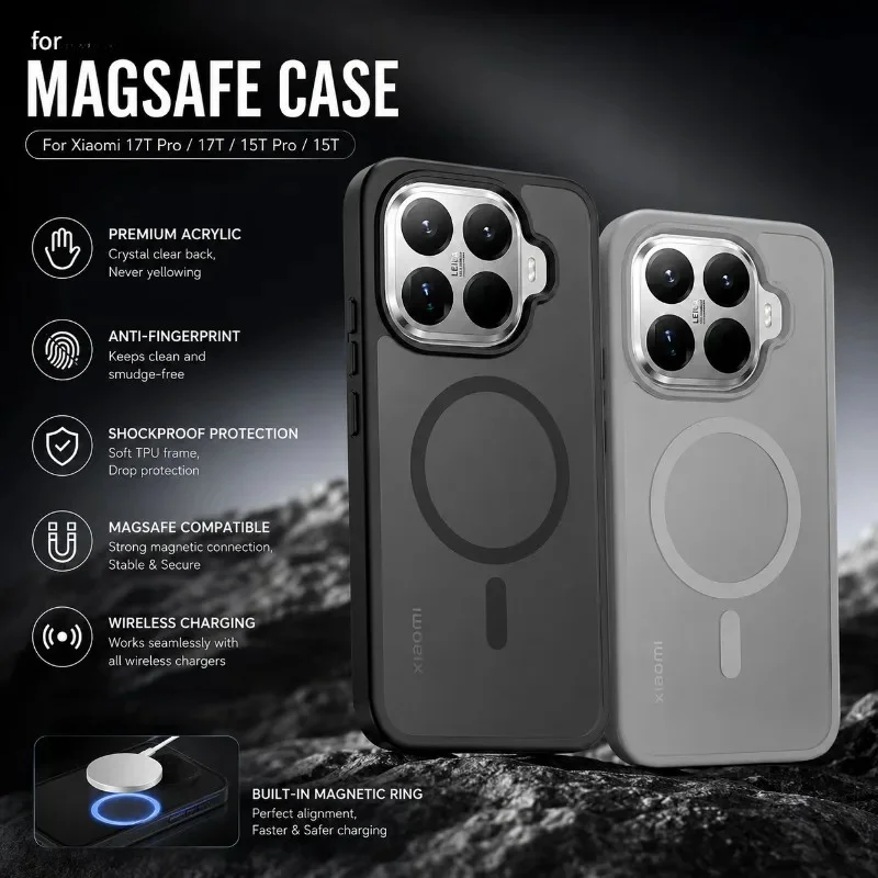 Luxury Frosted Wireless Charging Phone Case - PC+TPU Armor Anti-Drop Design