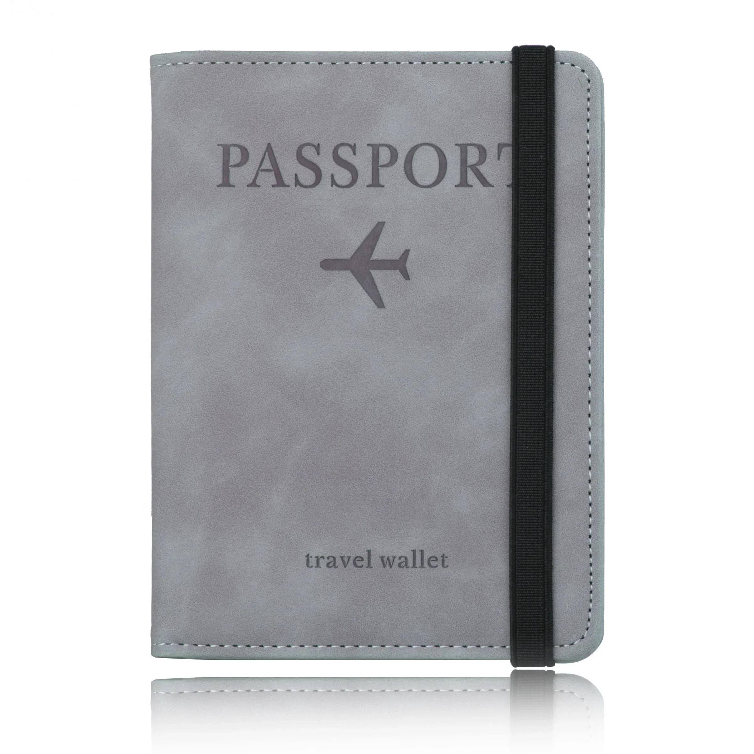 Premium Leather RFID Blocking Card Case & Passport Holder Wallet