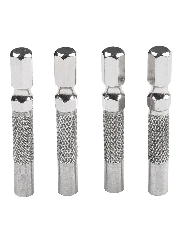 

4pcs Hex Shank 6.35mm 1/4inch Hex Insert= Bit =Adapter= Electric Screwdriver Magnetic Screwdriver Socket Holder Hand Tool